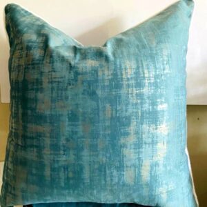 Ocean Blue Velvet scatter cushion