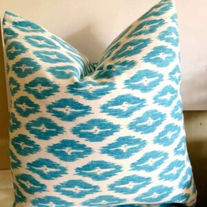 Blue Geometric Scatter cushion
